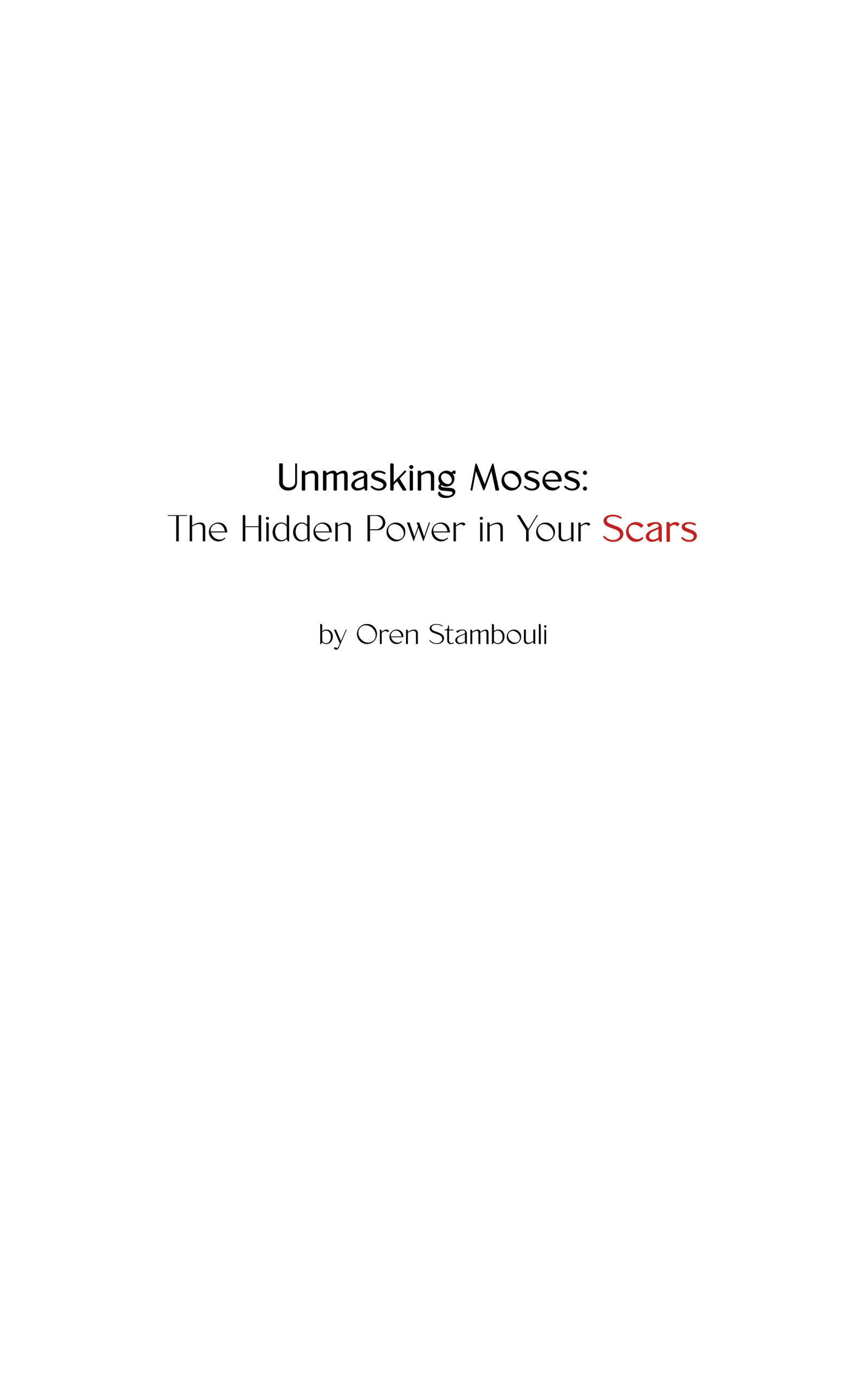 Unmasking Moses